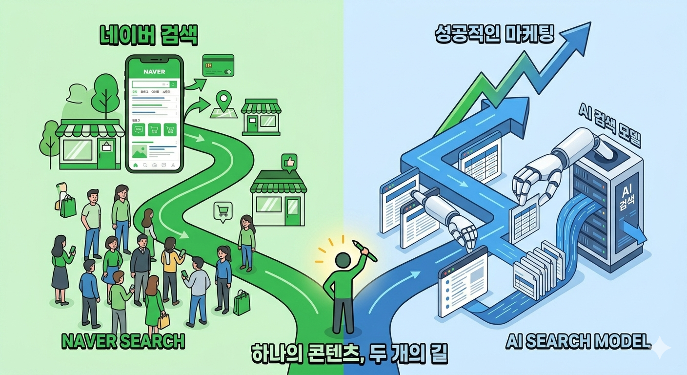 2026 검색 시장의 대전환: 네이버 검색 vs AI 검색, 무엇을 선택할 것인가?
